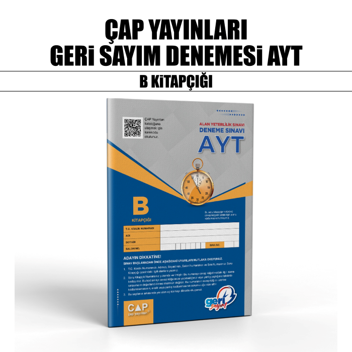 GERİ SAYIM ÇAP YAY YKS AYT DNM KLB 3-B - 26